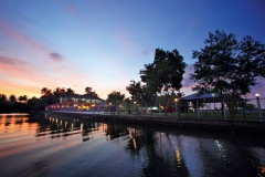 Grand Ayur Island-view-from-the-lake-in-the-evening