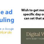 Google ad scheduling