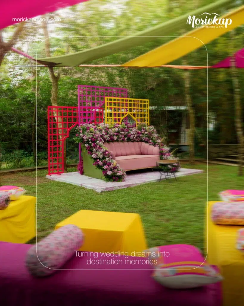 Morickap Resort, a scenic wedding destination in Kerala surrounded by the hills of Wayanad