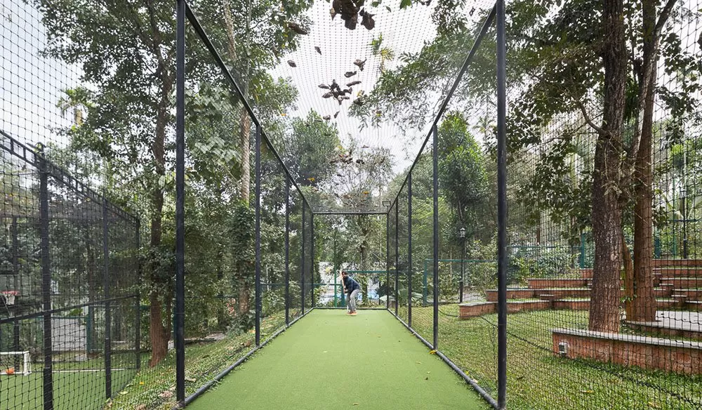 Recreation facilities at Lords 83 Resort, Wayanad featuring indoor games, outdoor activities, and leisure spaces amid lush green surroundings