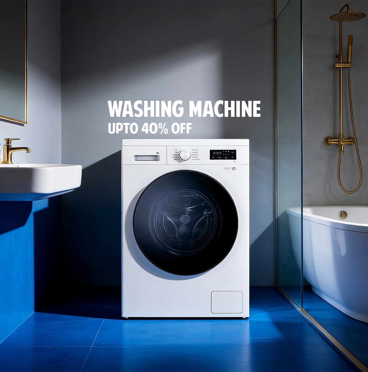 Branded washing machines on display at Pittappillil Agencies home appliances store in Kerala