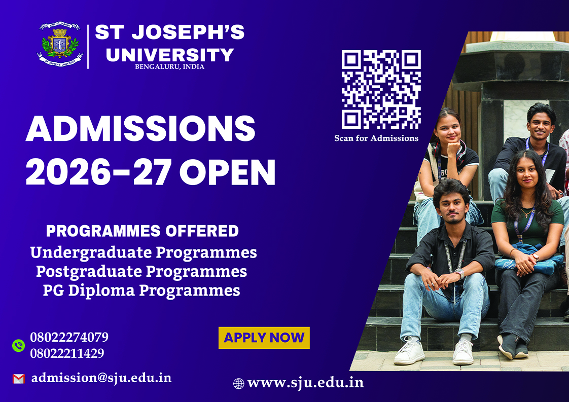 Admission process at St Joseph’s University Bengaluru campus