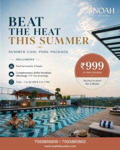 Summer Bliz 2-hour cool escape package with luxury stay, buffet, and refreshing ambiance