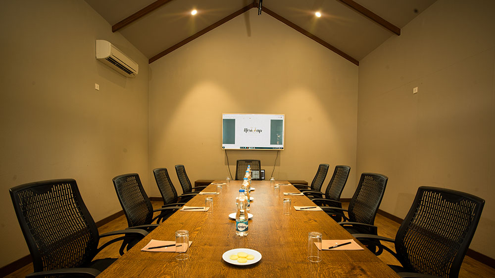 Modern conference hall at Morickap Resort designed for corporate meetings and team events